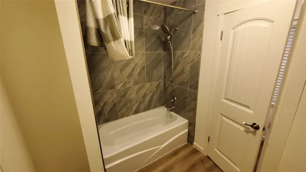 a view of a house with wooden floor