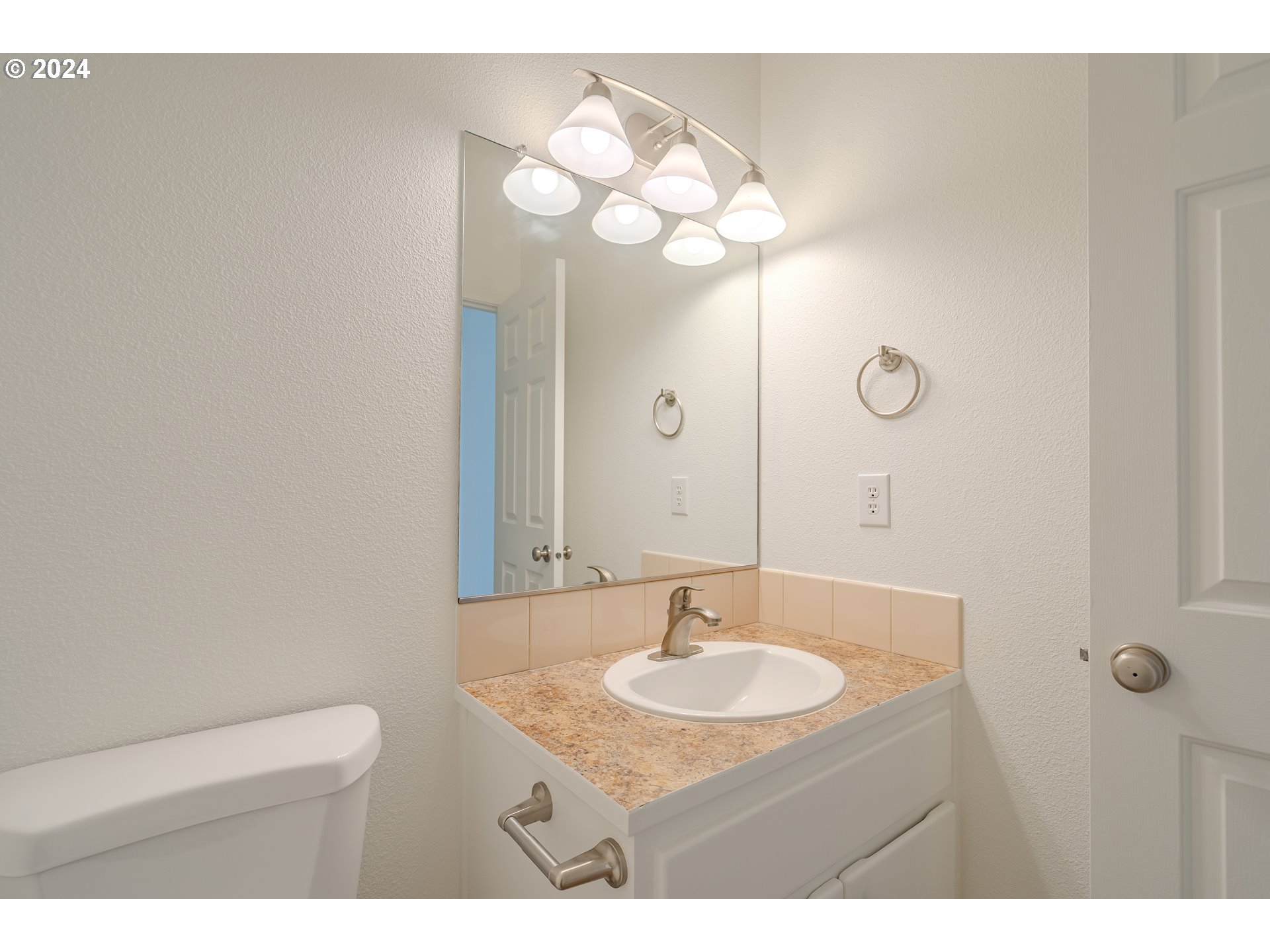 314 South 34th Place Ridgefield, WA 98642 - Photo 18 of 48 a bathroom with a sink and a mirror