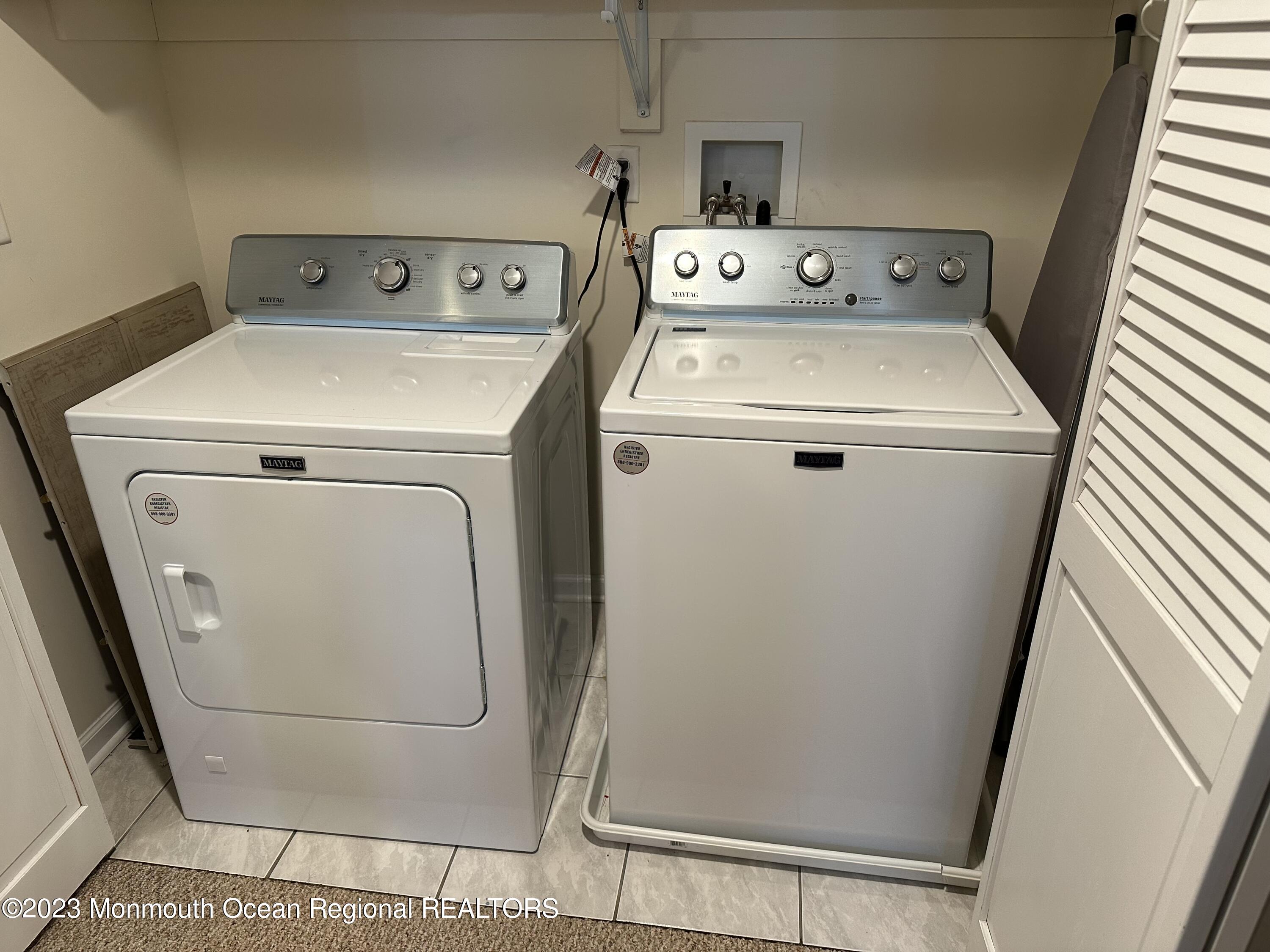 1301 Ocean Boulevard, Unit 10 Seaside Heights, NJ 08751 - Photo 12 of 13 a utility room with dryer and washer