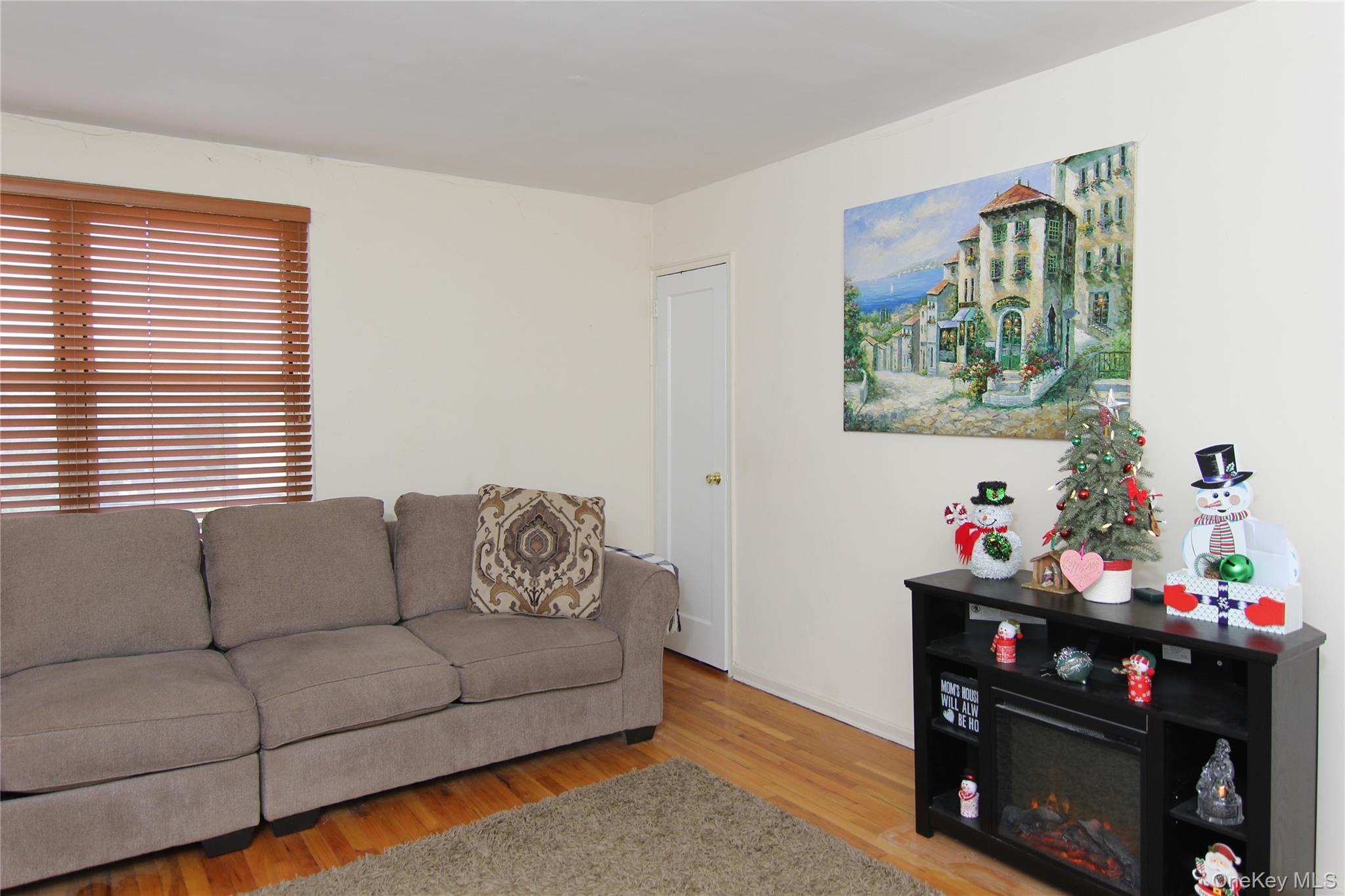 102 Spruce Street, Unit 2A Yonkers, NY 10701 - Photo 5 of 12 a living room with furniture a fireplace and a window
