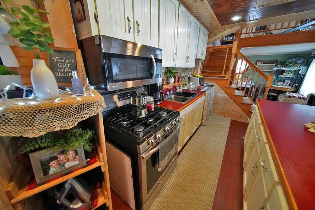 92 Spaulding Lake Road Oakfield, ME 04763 - Photo 14 of 86 galley-kitchen-lake-home