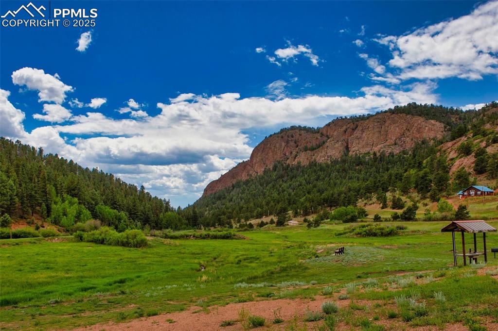 1289 Yorktown Road Cripple Creek, CO 80813 - Photo 27 of 35 a view of a golf course with a lake