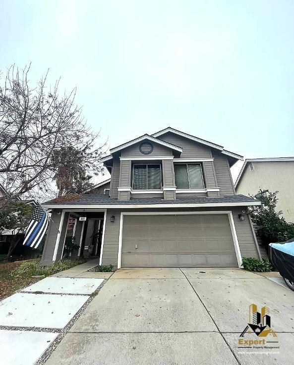 a front view of a house