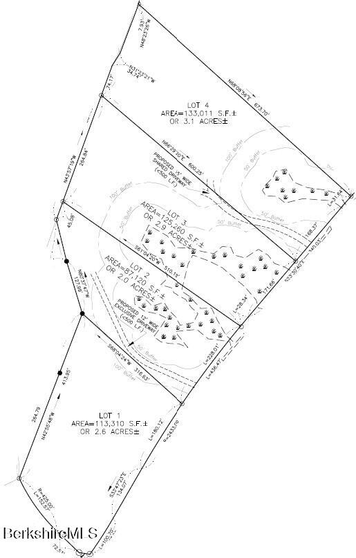 1 Partridge Road Lanesborough, MA 01237 - Photo 21 of 21 Lots 1 - 4 combined from Maps