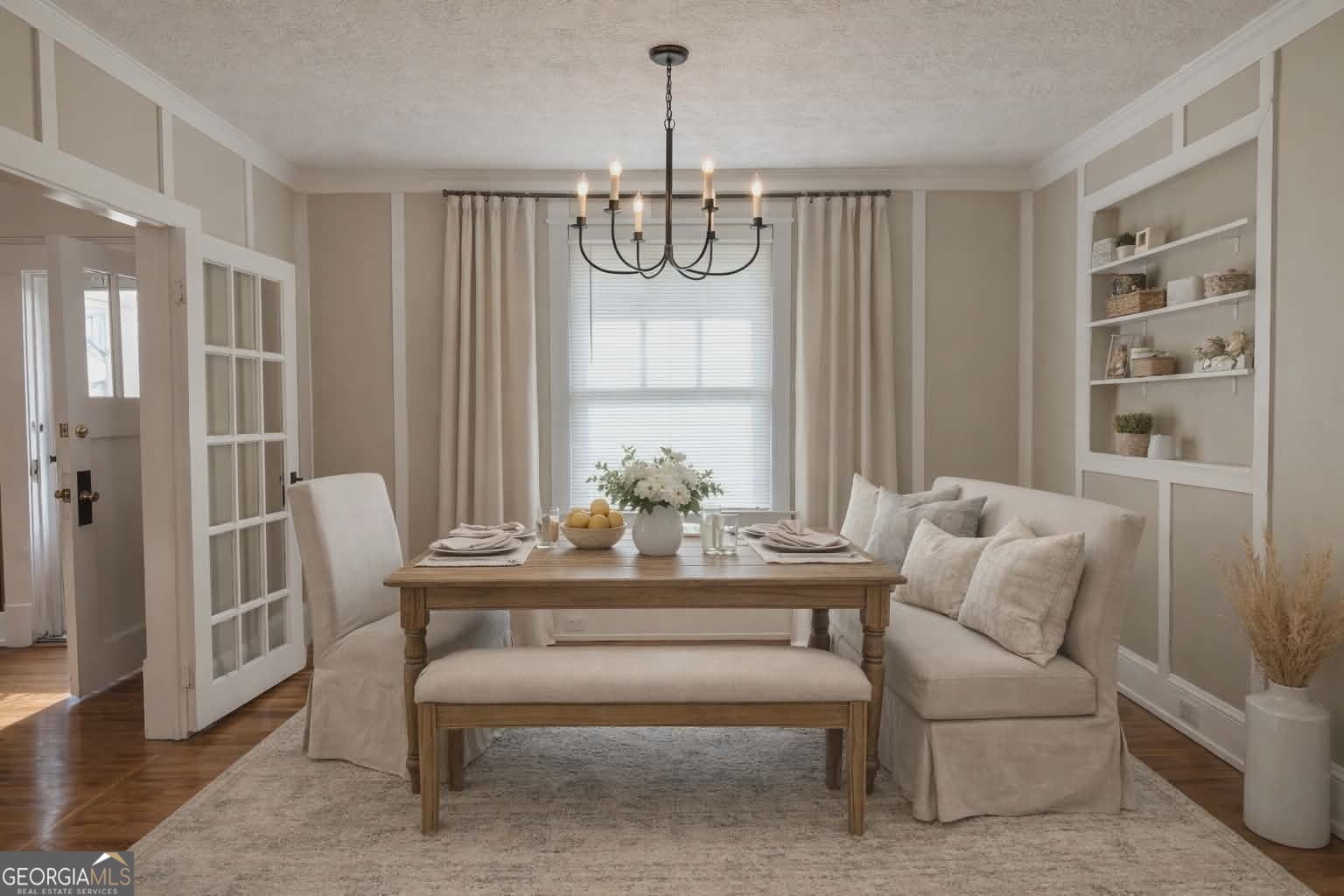 404 West Gordon Street Thomaston, GA 30286 - Photo 9 of 26 a view of a dining room with furniture window and wooden floor