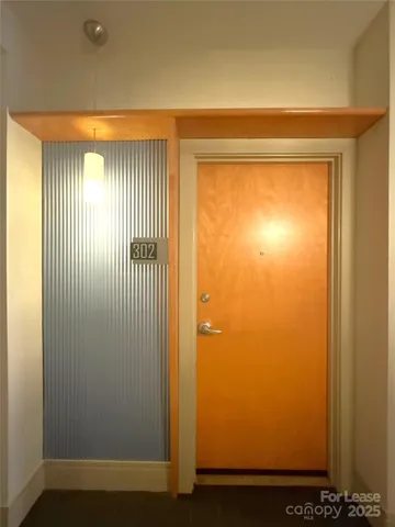 a view of a door