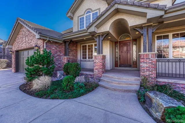 a front view of a house