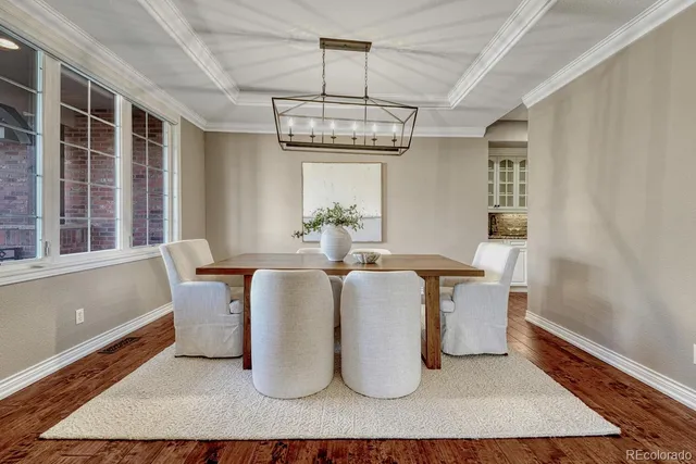 a living room with large window