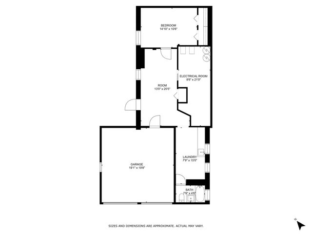 a picture of a floor plan