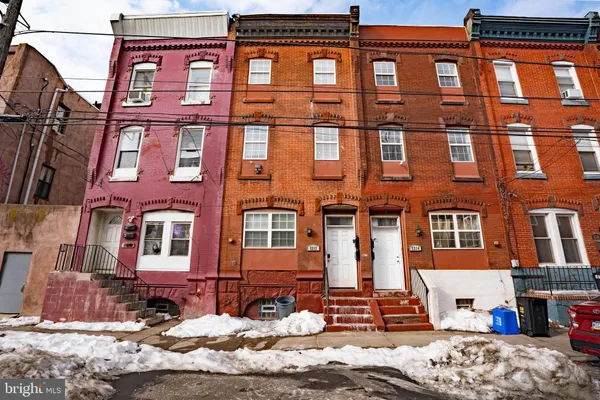 a front view of a building