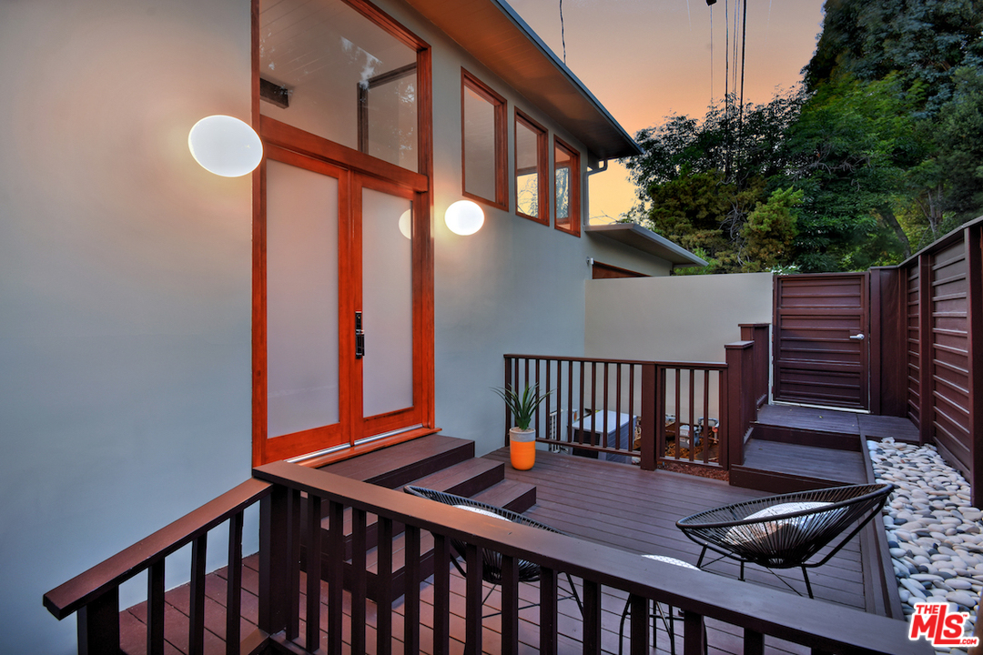 3605 Alta Mesa Drive Studio City, CA 91604 - Photo 6 of 47 a view of balcony with wooden floor