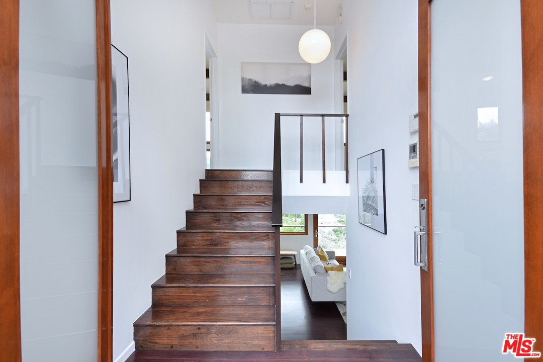 3605 Alta Mesa Drive Studio City, CA 91604 - Photo 8 of 47 a view of entryway and hall with wooden floor