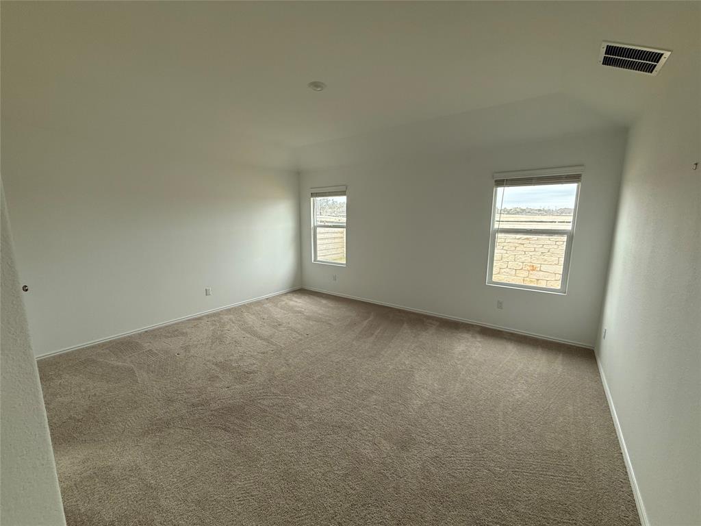 373 Jeffers Kyle, TX 78640 - Photo 8 of 26 Spare room with carpet and vaulted ceiling