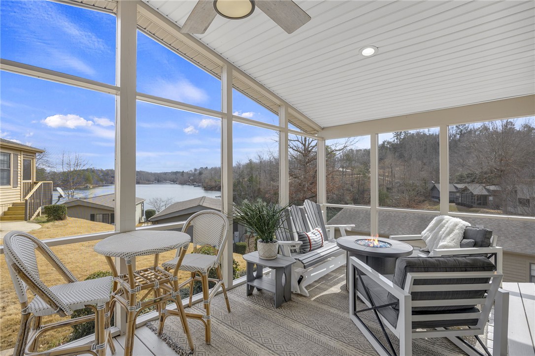 1230 Melton Road, Unit 15 West Union, SC 29696 - Photo 6 of 50 Enjoy tranquil lake views from this porch, perfect for relaxation and gathering.