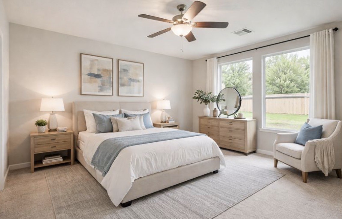 6927 Ventura Drive Rosharon, TX 77583 - Photo 15 of 20 Well-sized fifth bedroom offering flexibility for a larger family, guest space, or home office. Neutral finishes and a functional layout make it easy to adapt to a variety of living needs.