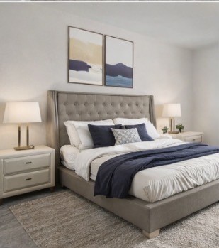 6927 Ventura Drive Rosharon, TX 77583 - Photo 7 of 20 The primary bedroom offers a comfortable and relaxing retreat with generous space and natural light. Neutral finishes create a peaceful atmosphere, while the thoughtful layout provides flexibility for furniture placement and everyday living. *virtually staged*