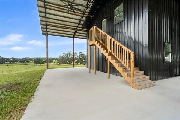 a view of balcony and deck