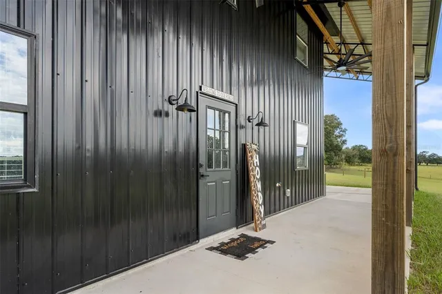 a backyard of a house