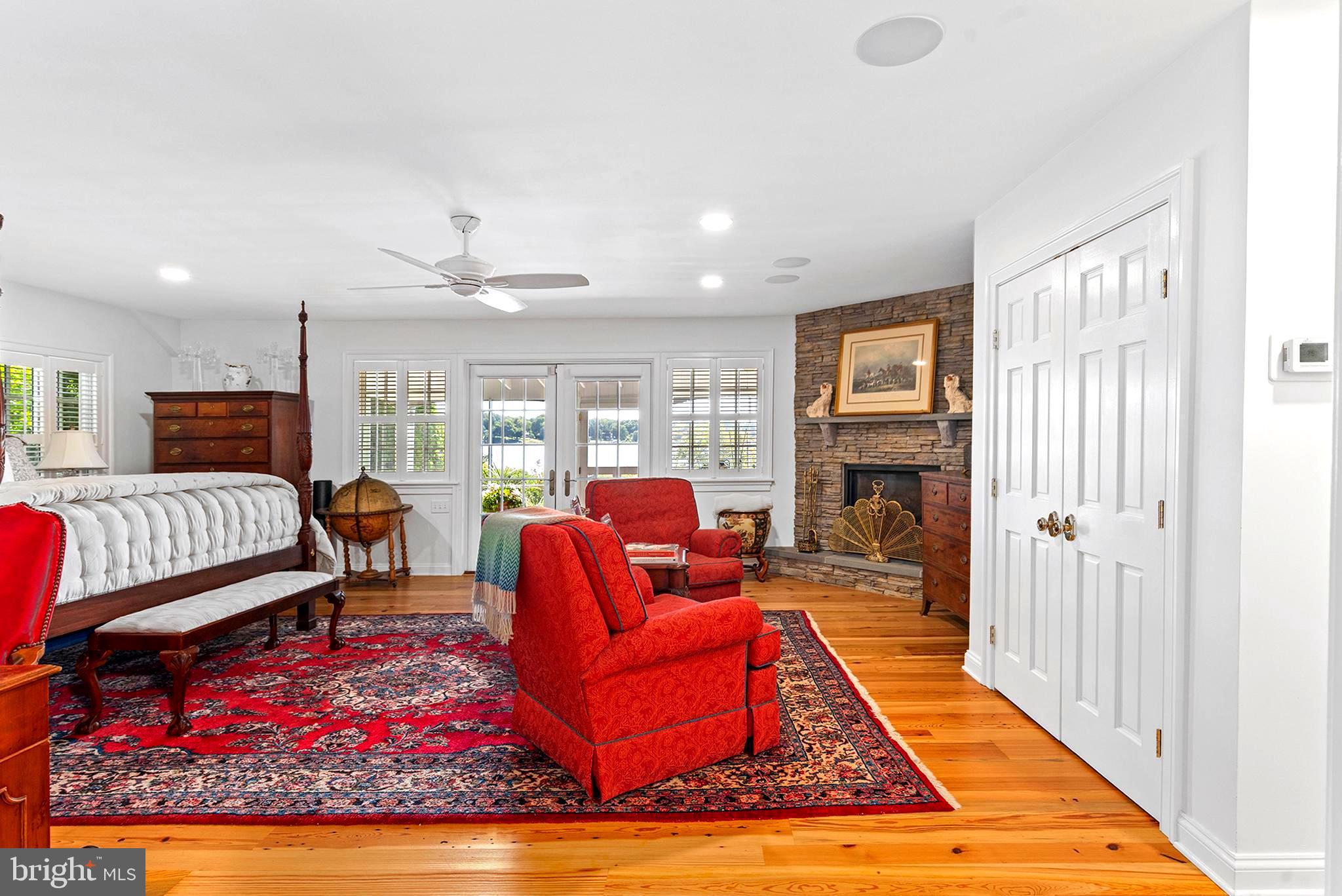 7989 Quaker Neck Road Chestertown, MD 21620 - Photo 30 of 90 Owners suite with fire place