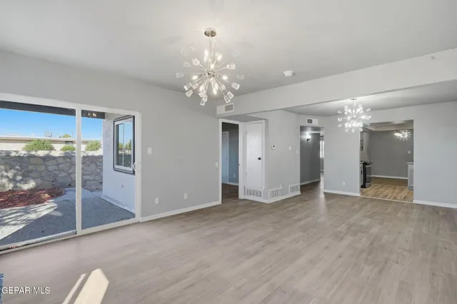 a view of an empty room