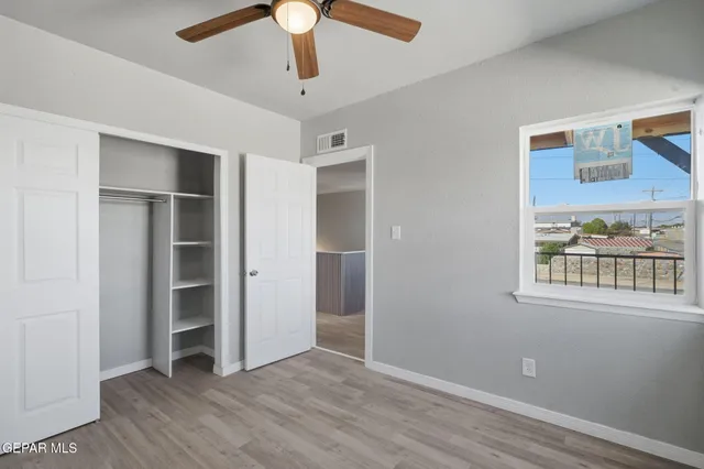 a view of a balcony with city view