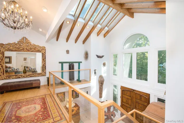 a very nice looking room with large windows