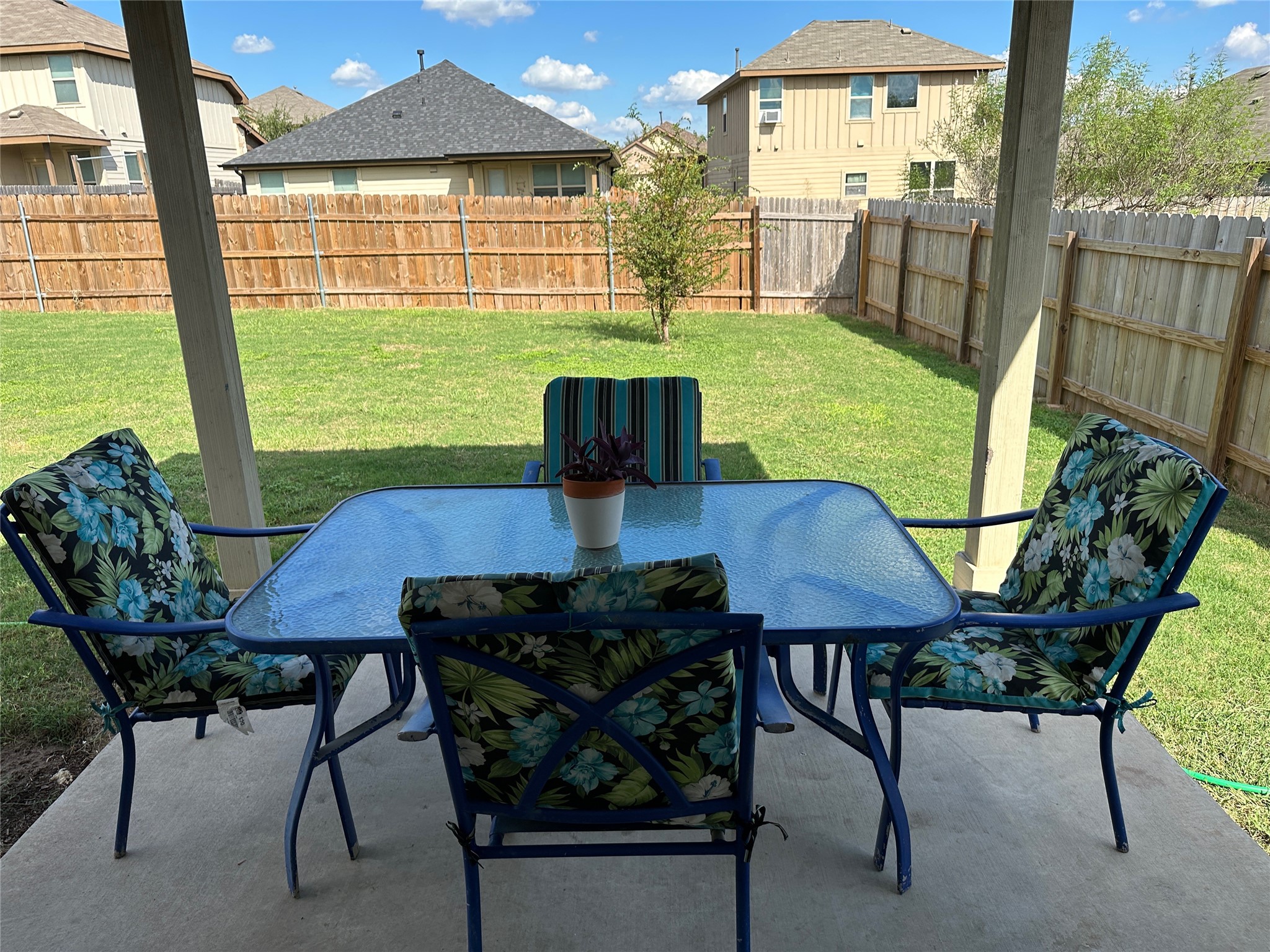 207 Dragon Ridge Road Buda, TX 78610 - Photo 11 of 38 View from the sliding doors off the kitchen/dining area