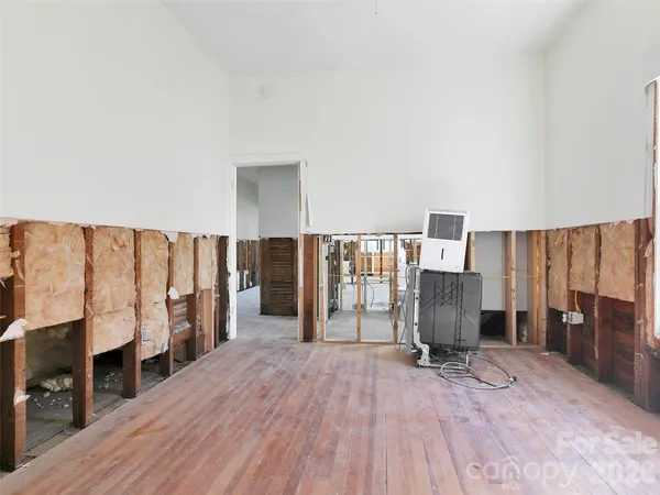 a view of livingroom with furniture and wooden floor