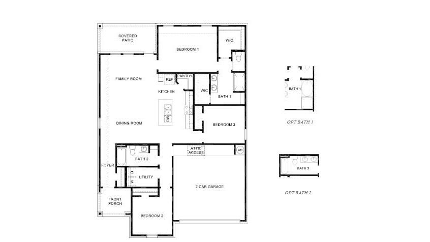 2305 150th Place Lubbock, TX 79423 - Photo 14 of 14 a picture of a floor plan