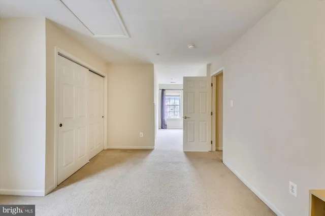 a view of an empty room