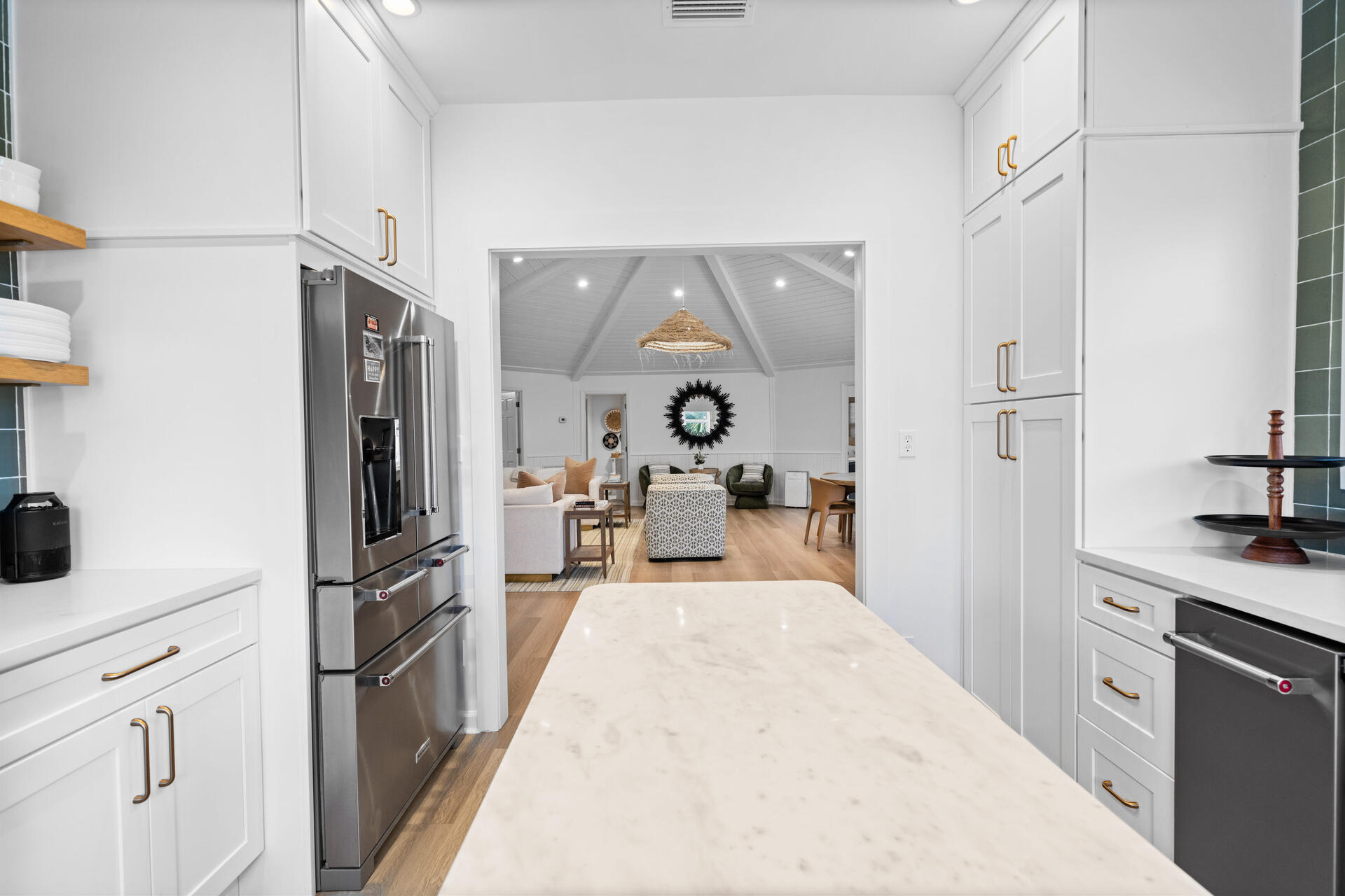 169 Pompano Street Inlet Beach, FL 32461 - Photo 31 of 91 View from Kitchen to Living Room