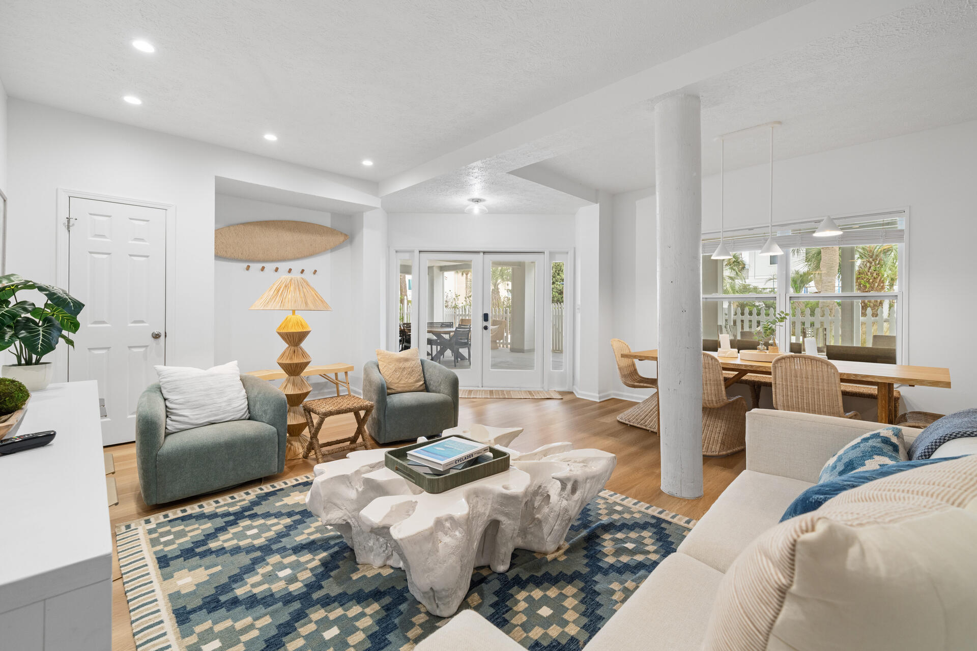 169 Pompano Street Inlet Beach, FL 32461 - Photo 46 of 91 a living room with furniture or couch and a large window