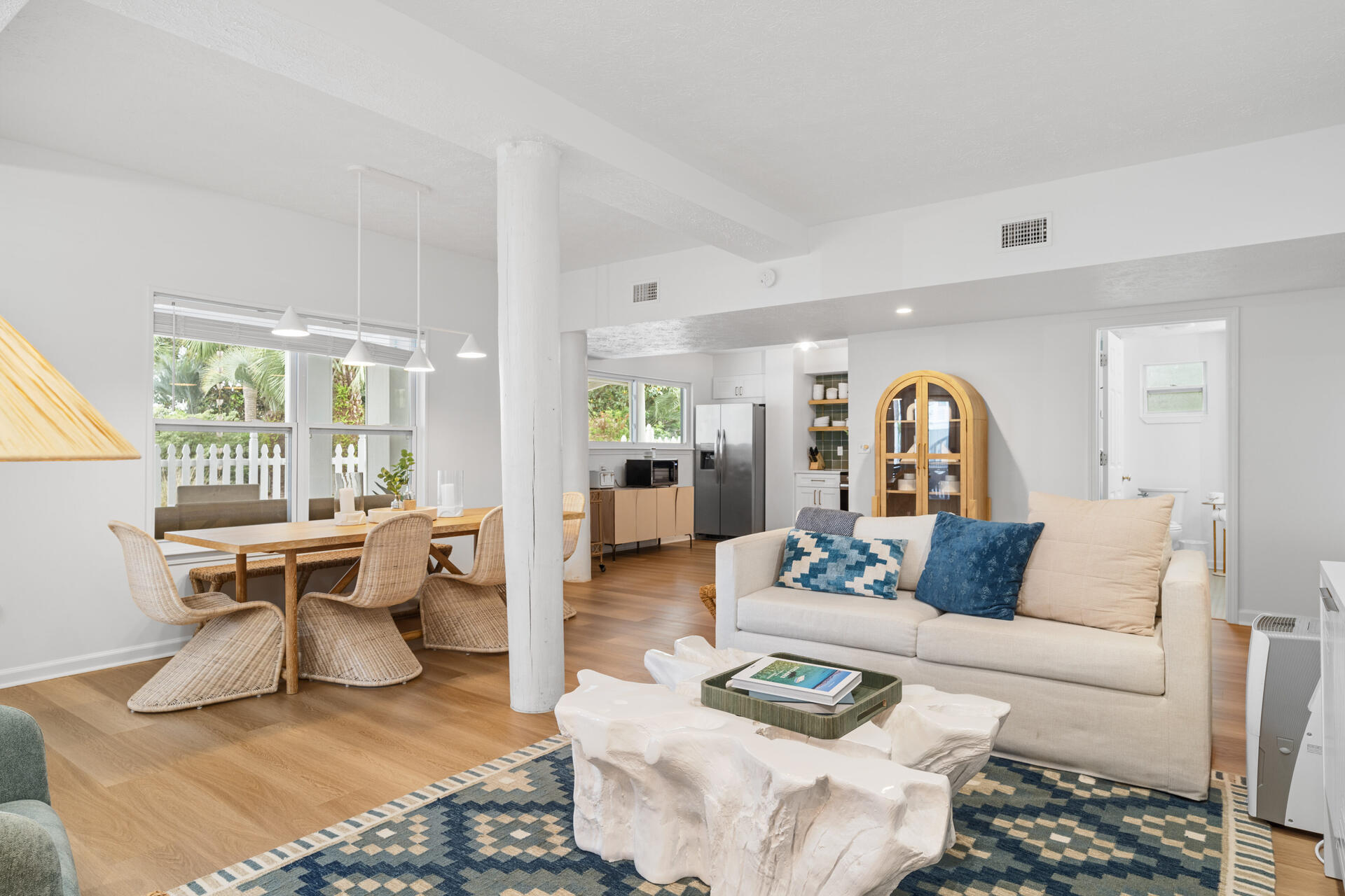 169 Pompano Street Inlet Beach, FL 32461 - Photo 54 of 91 a living room with furniture and wooden floor