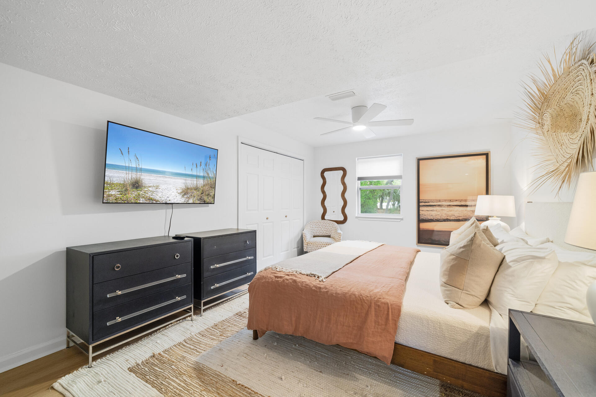 169 Pompano Street Inlet Beach, FL 32461 - Photo 55 of 91 a bedroom with a bed and a dresser