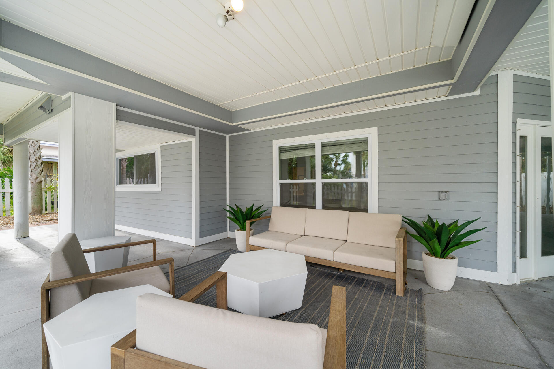 169 Pompano Street Inlet Beach, FL 32461 - Photo 76 of 91 a living room with furniture and a potted plant