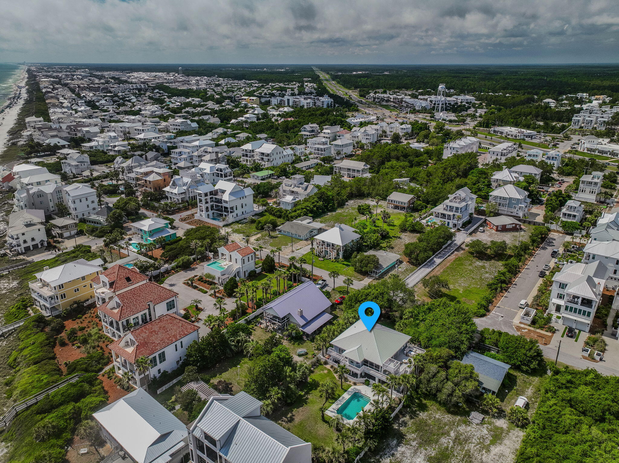 169 Pompano Street Inlet Beach, FL 32461 - Photo 88 of 91 Aerial View 2
