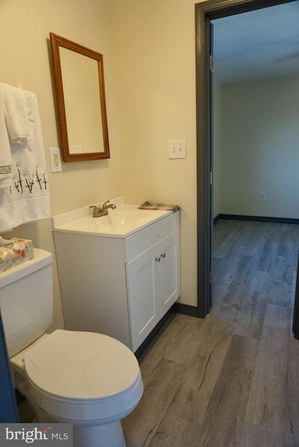 642 Stow Creek Road Bridgeton, NJ 08302 - Photo 16 of 25 a bathroom with a toilet sink and mirror