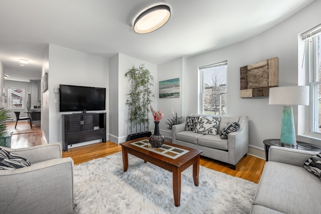113 Regent Street Boston, MA 02119 - Photo 4 of 18 a living room with furniture and a flat screen tv