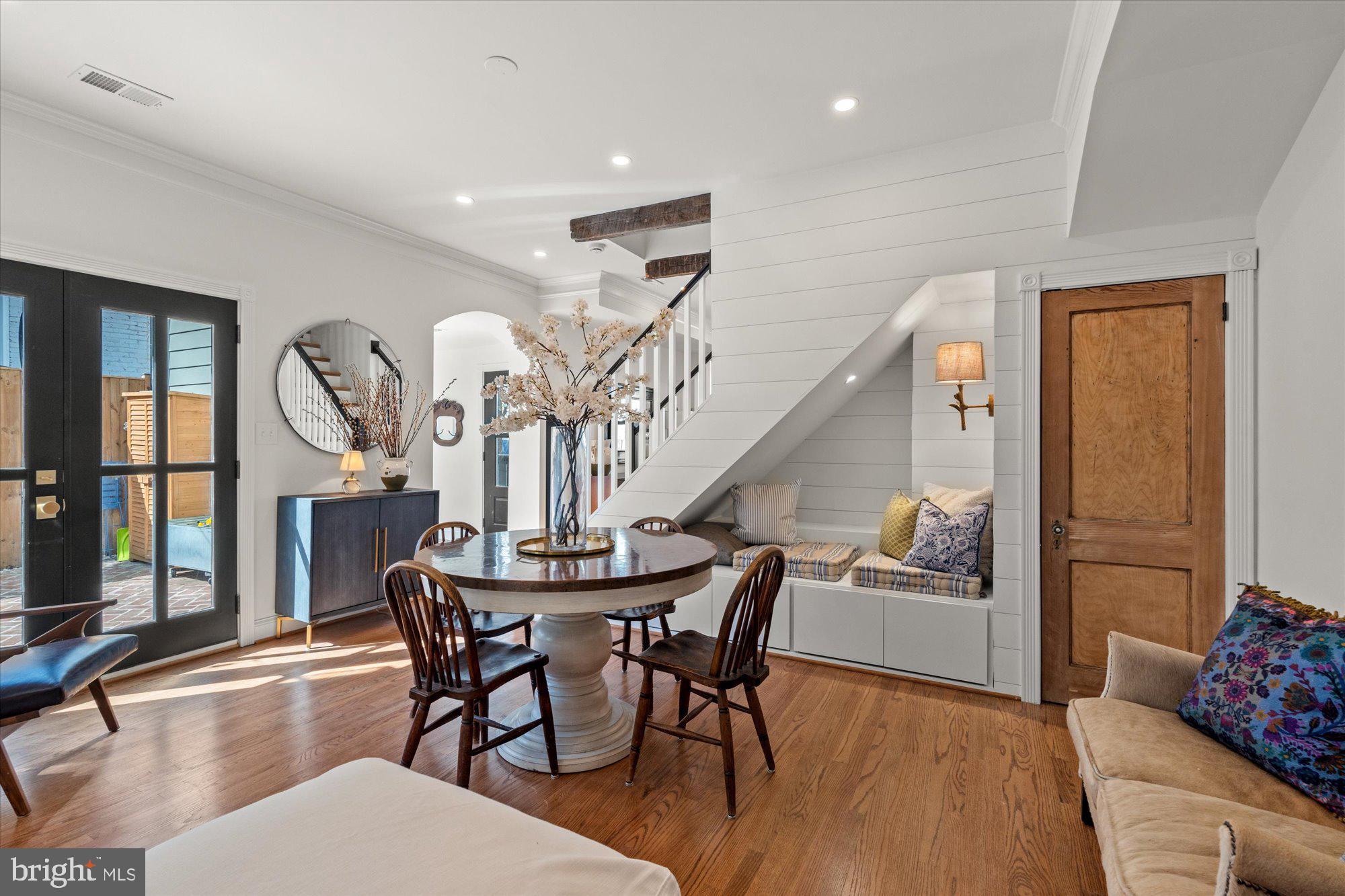 629 Pickford Place Northeast Washington, DC 20002 - Photo 18 of 41 a dining room with furniture entryway and wooden floor
