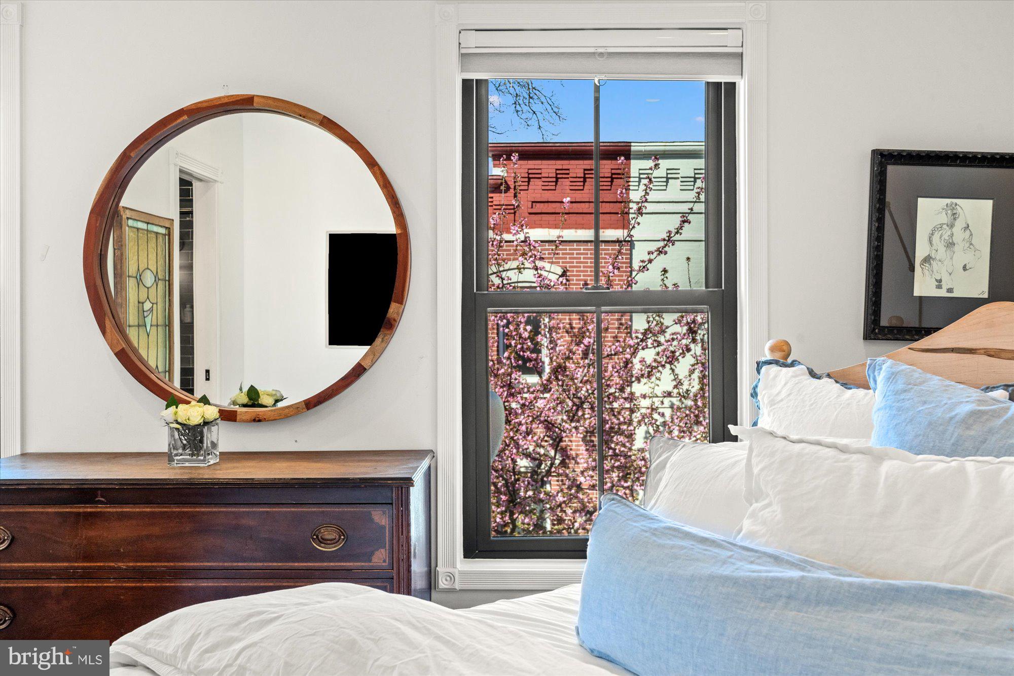 629 Pickford Place Northeast Washington, DC 20002 - Photo 28 of 41 a living room with furniture a mirror and a fireplace