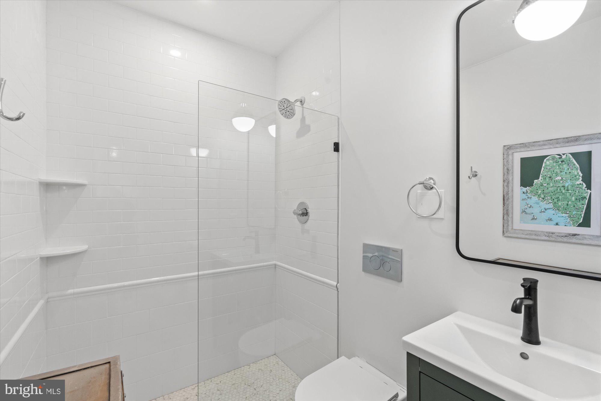 629 Pickford Place Northeast Washington, DC 20002 - Photo 32 of 41 a bathroom with a shower and a sink