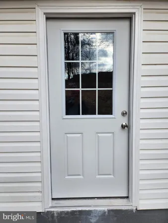 a view of front door