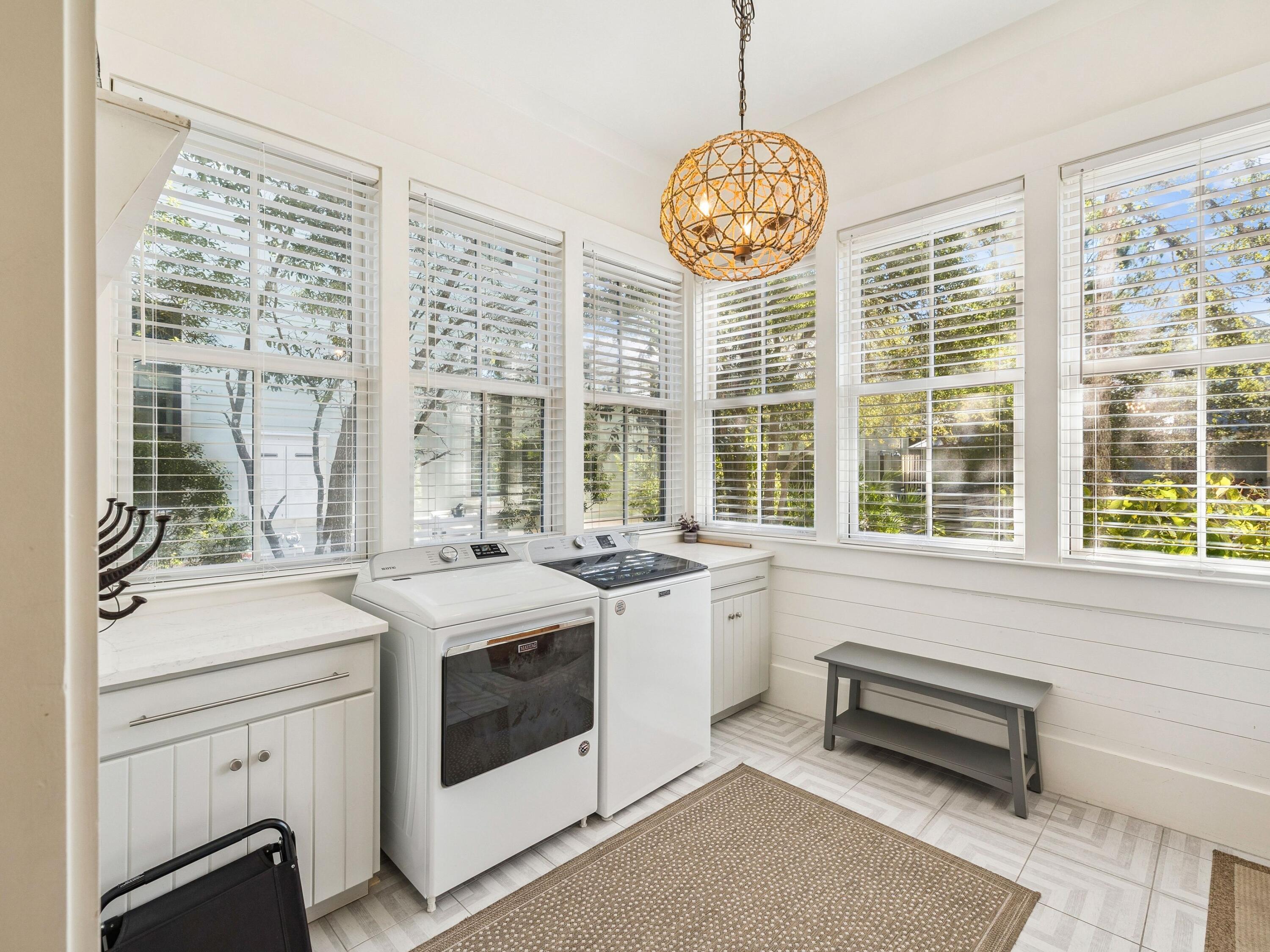 134 Spartina Circle Santa Rosa Beach, FL 32459 - Photo 18 of 41 a view of a kitchen with a stove furniture and a large window
