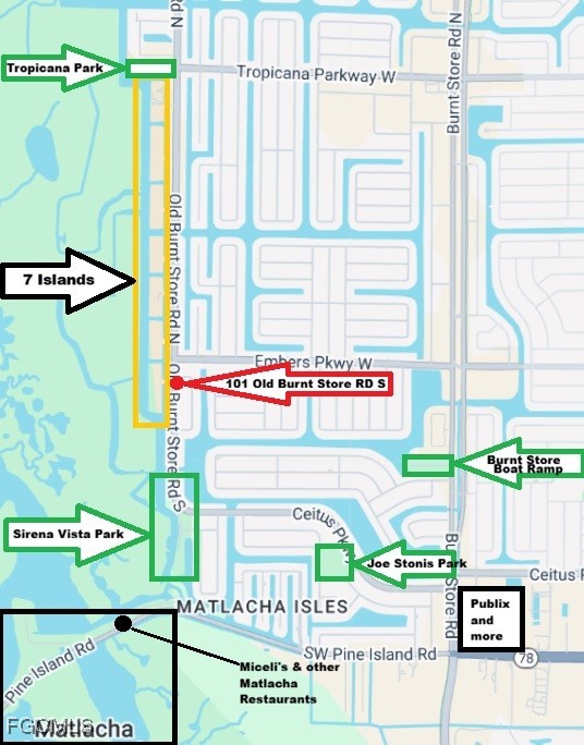 101 Old Burnt Store Road South Cape Coral, FL 33991 - Photo 2 of 5 a picture of a park with a window