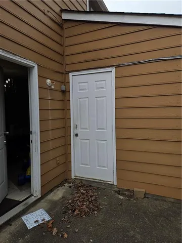 a view of wooden fence