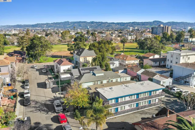 a view of city with ocean