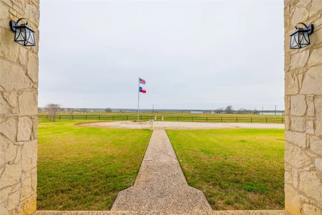 a view of a swimming pool with roof