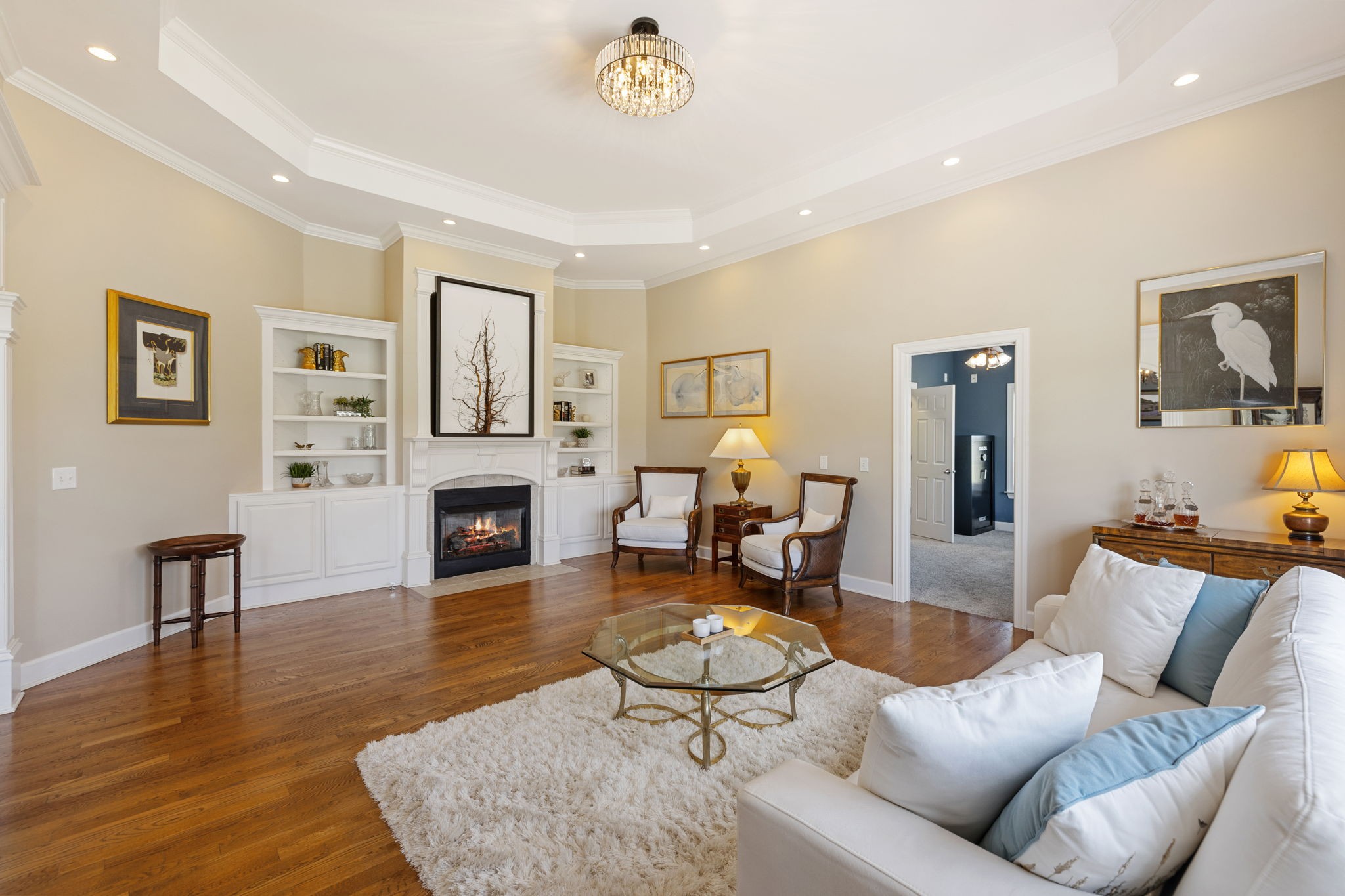 5000 Rucker Christiana Road Christiana, TN 37037 - Photo 16 of 73 a living room with furniture a fireplace and a large window