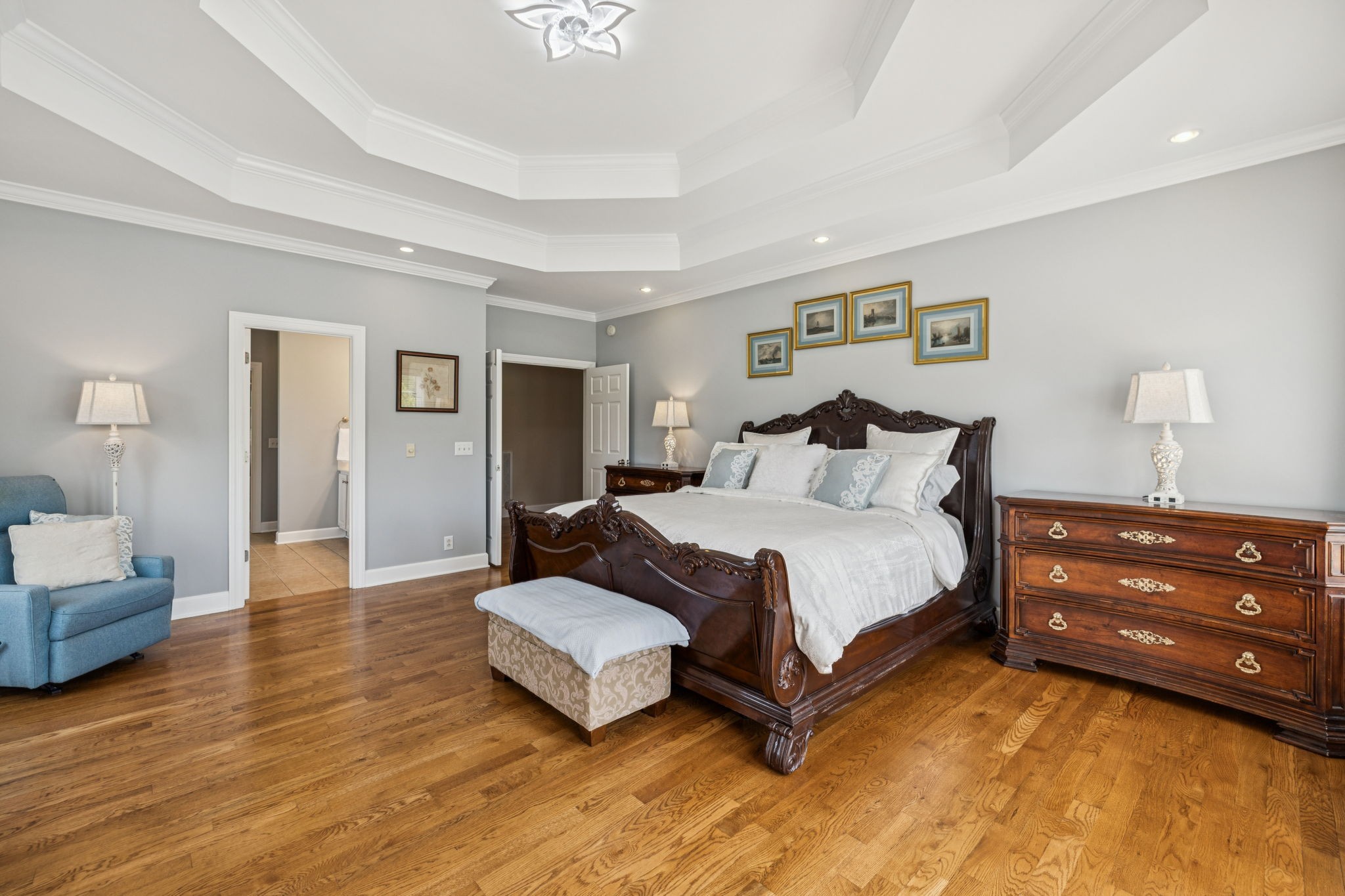 5000 Rucker Christiana Road Christiana, TN 37037 - Photo 36 of 73 a spacious bedroom with a bed and a couch