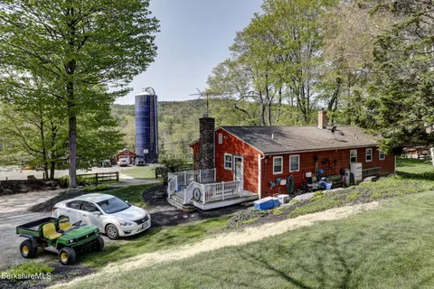 a car parked in front of a house